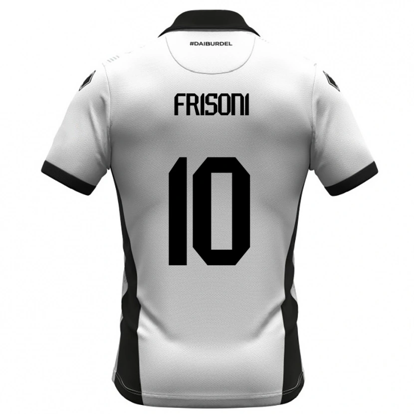 Danxen Niño Camiseta Riccardo Frisoni #10 Blanco Negro Naranja 1ª Equipación 2025/26 La Camisa México