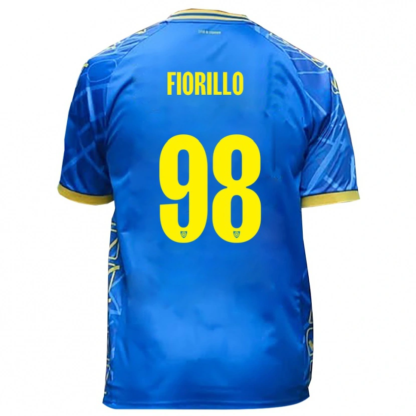 Danxen Niño Camiseta Vincenzo Fiorillo #98 Azul Cielo Amarillo 1ª Equipación 2025/26 La Camisa México