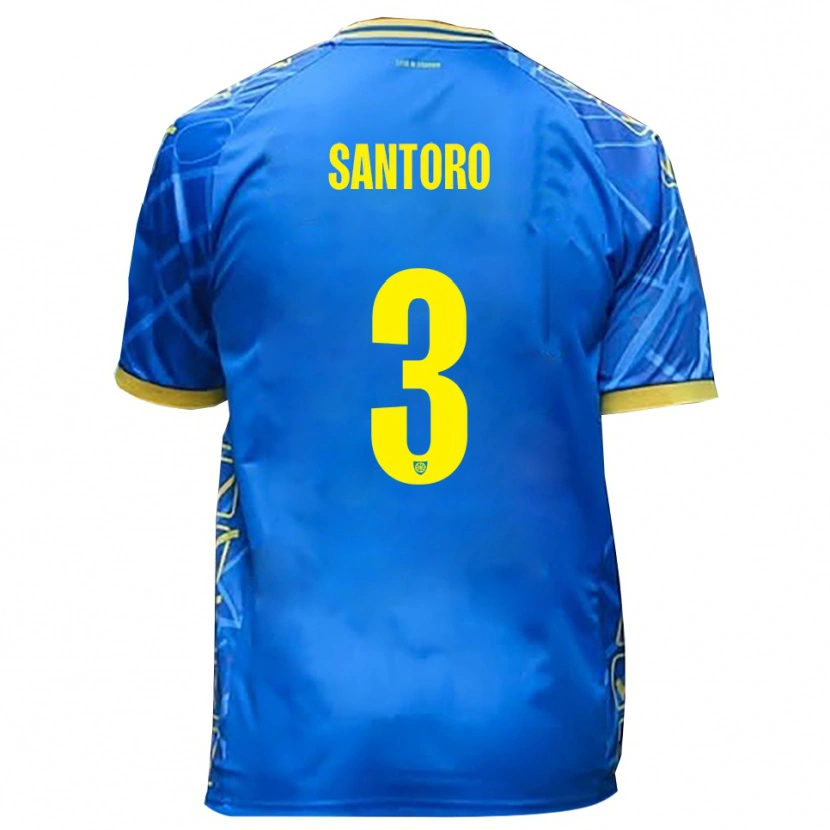 Danxen Niño Camiseta Albert Santoro #3 Azul Cielo Amarillo 1ª Equipación 2025/26 La Camisa México