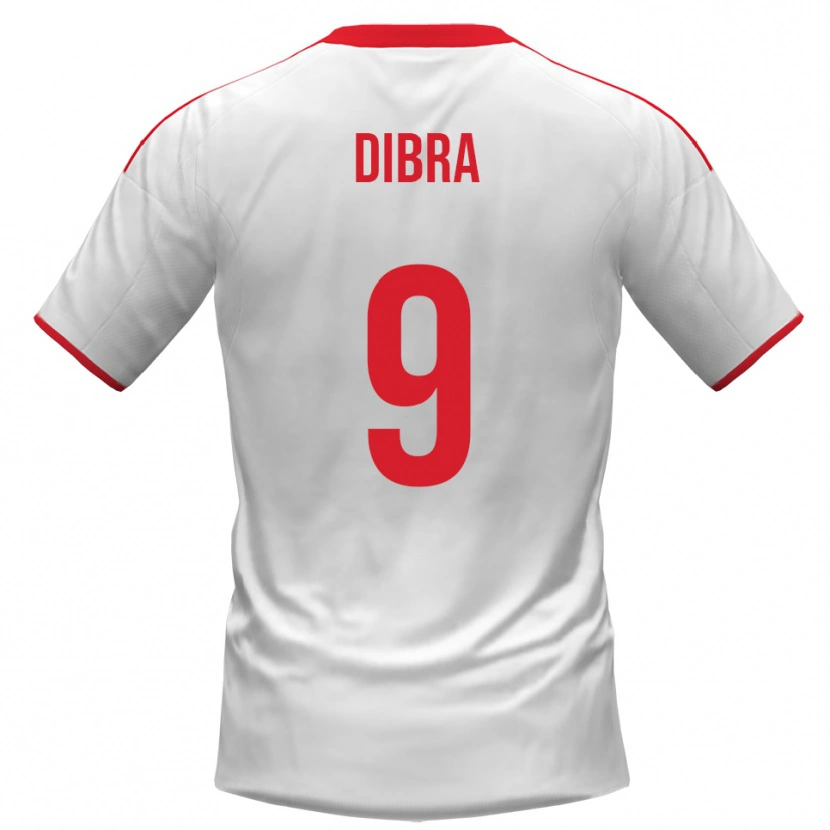Danxen Niño Camiseta Francesco Dibra #9 Blanco Rojo 1ª Equipación 2025/26 La Camisa México