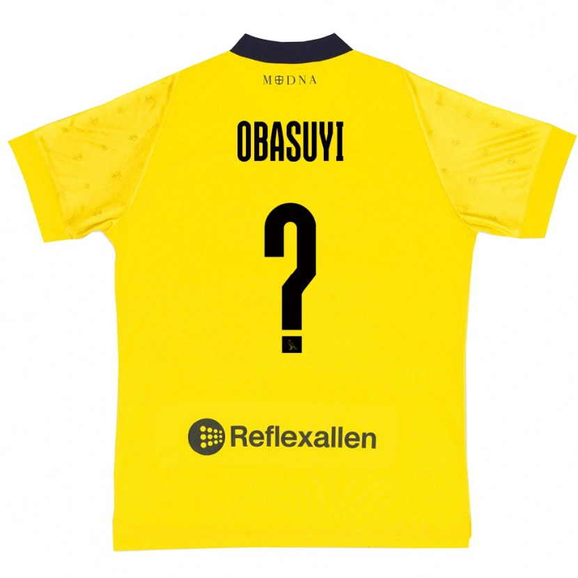 Danxen Niño Camiseta Freedom Obasuyi #0 Amarillo Marino 1ª Equipación 2025/26 La Camisa México
