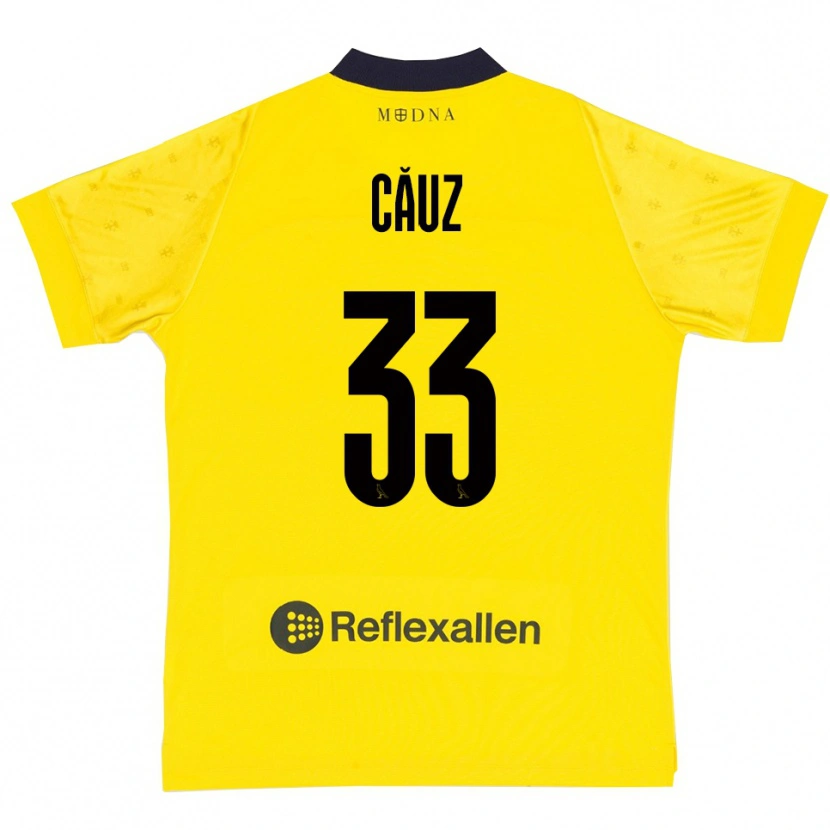 Danxen Niño Camiseta Cristian Căuz #33 Amarillo Marino 1ª Equipación 2025/26 La Camisa México
