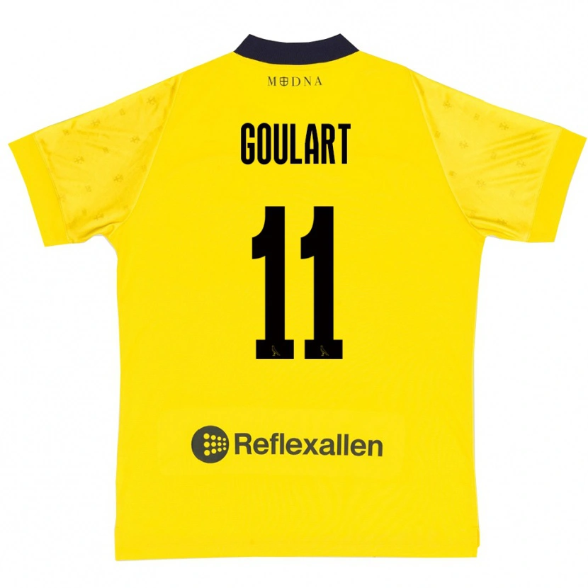 Danxen Niño Camiseta Yago Goulart #11 Amarillo Marino 1ª Equipación 2025/26 La Camisa México