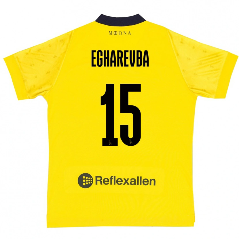 Danxen Niño Camiseta Treasure Egharevba #15 Amarillo Marino 1ª Equipación 2025/26 La Camisa México