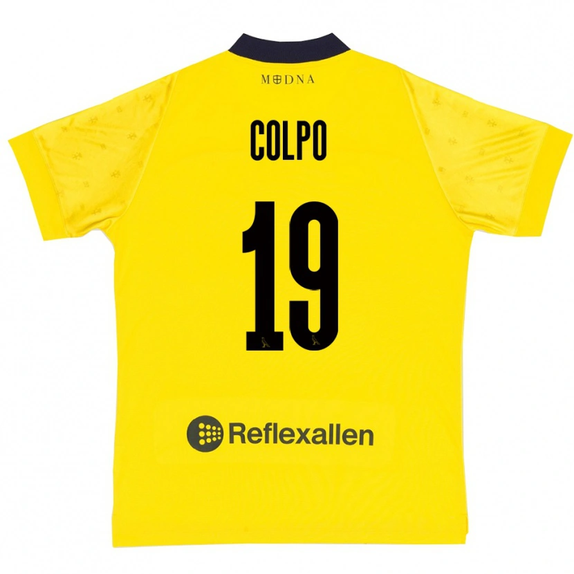Danxen Niño Camiseta Edoardo Colpo #19 Amarillo Marino 1ª Equipación 2025/26 La Camisa México