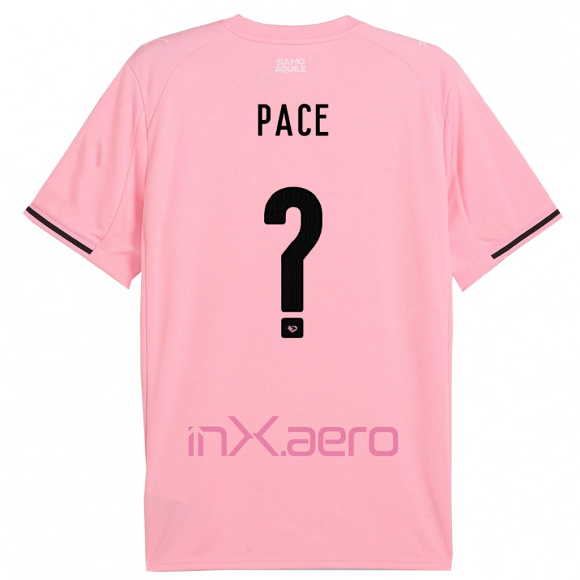 Danxen Niño Camiseta Andrea Pace #0 Rosa Negro 1ª Equipación 2025/26 La Camisa México