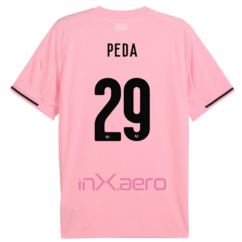 Danxen Niño Camiseta Patryk Peda #29 Rosa Negro 1ª Equipación 2025/26 La Camisa México