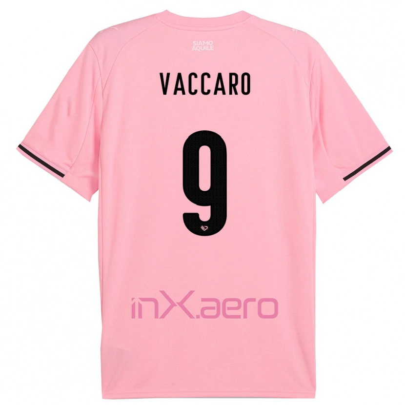Danxen Niño Camiseta Christian Vaccaro #9 Rosa Negro 1ª Equipación 2025/26 La Camisa México