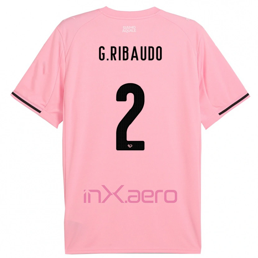 Danxen Niño Camiseta Giorgio Ribaudo #2 Rosa Negro 1ª Equipación 2025/26 La Camisa México