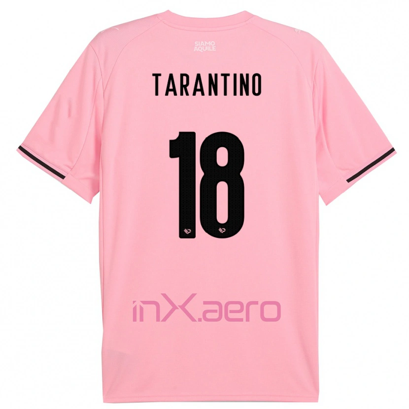 Danxen Niño Camiseta Antonino Tarantino #18 Rosa Negro 1ª Equipación 2025/26 La Camisa México