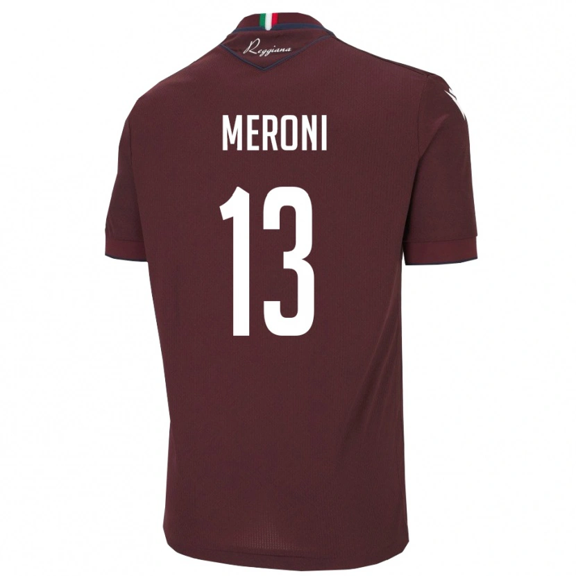 Danxen Niño Camiseta Andrea Meroni #13 Borgoña Blanco 1ª Equipación 2025/26 La Camisa México