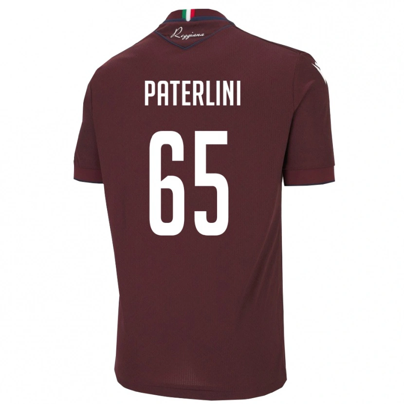 Danxen Niño Camiseta Federico Paterlini #65 Borgoña Blanco 1ª Equipación 2025/26 La Camisa México