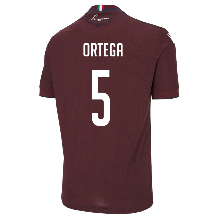 Danxen Niño Camiseta Jean Paulo Cardona Ortega #5 Borgoña Blanco 1ª Equipación 2025/26 La Camisa México