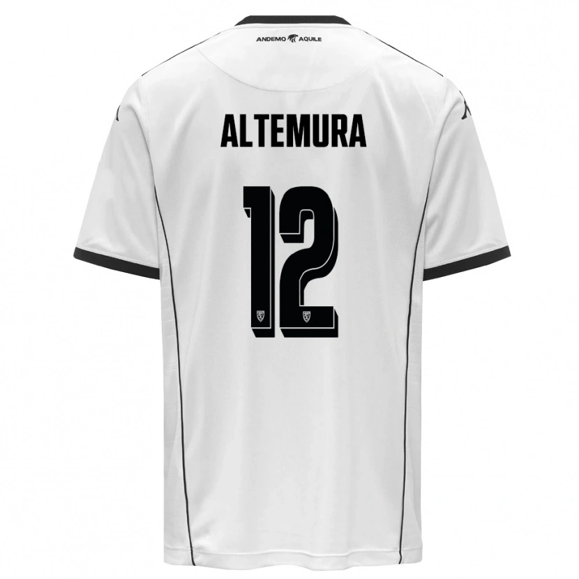 Danxen Niño Camiseta Tommaso Altemura #12 Blanco Negro 1ª Equipación 2025/26 La Camisa México