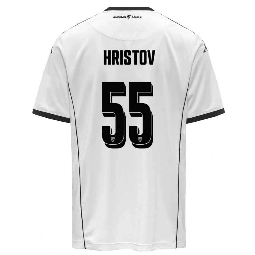 Danxen Niño Camiseta Petko Hristov #55 Blanco Negro 1ª Equipación 2025/26 La Camisa México