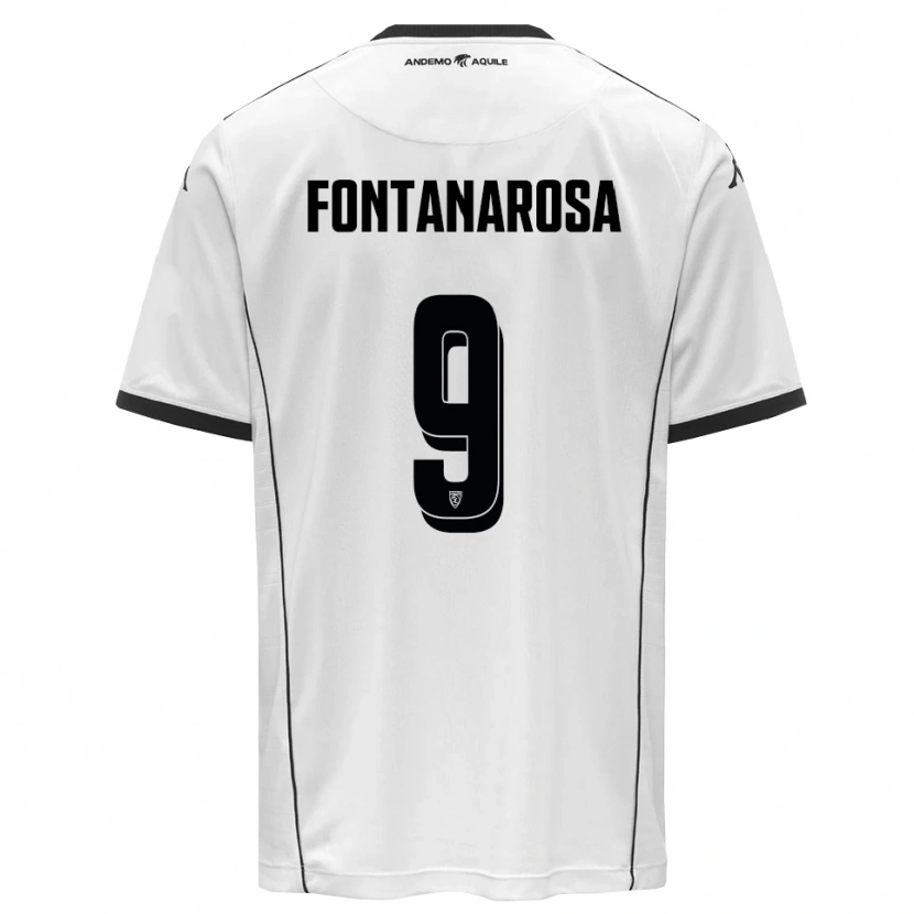 Danxen Niño Camiseta Riccardo Fontanarosa #9 Blanco Negro 1ª Equipación 2025/26 La Camisa México