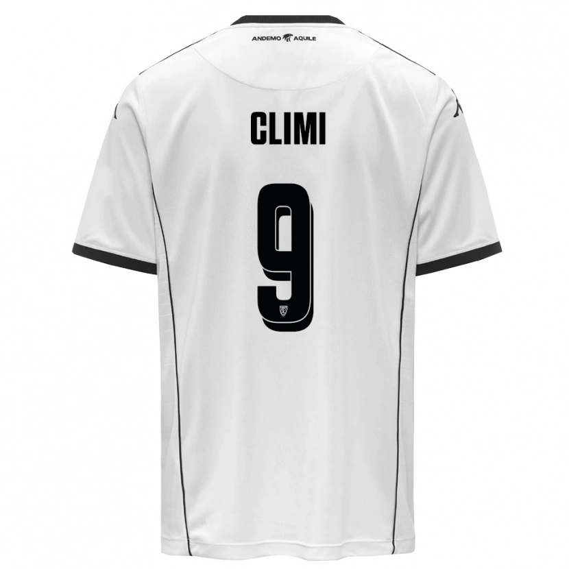 Danxen Niño Camiseta Francesco Climi #9 Blanco Negro 1ª Equipación 2025/26 La Camisa México