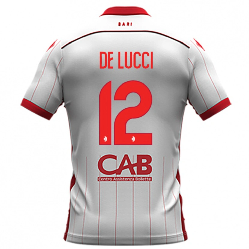 Danxen Niño Camiseta Paolo De Lucci #12 Blanco Rojo 1ª Equipación 2025/26 La Camisa México