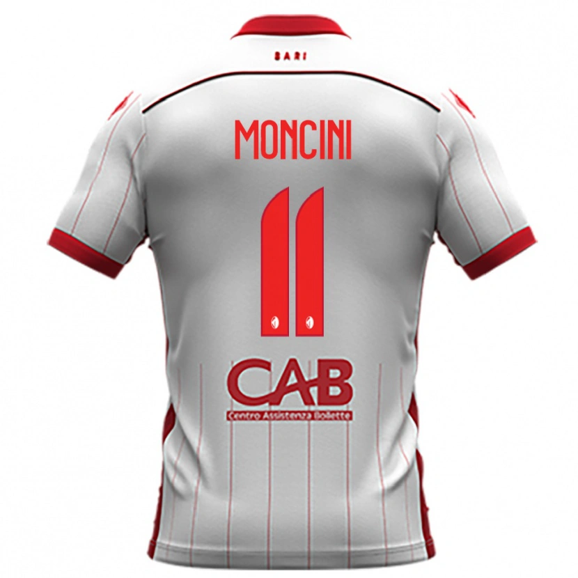 Danxen Niño Camiseta Gabriele Moncini #11 Blanco Rojo 1ª Equipación 2025/26 La Camisa México