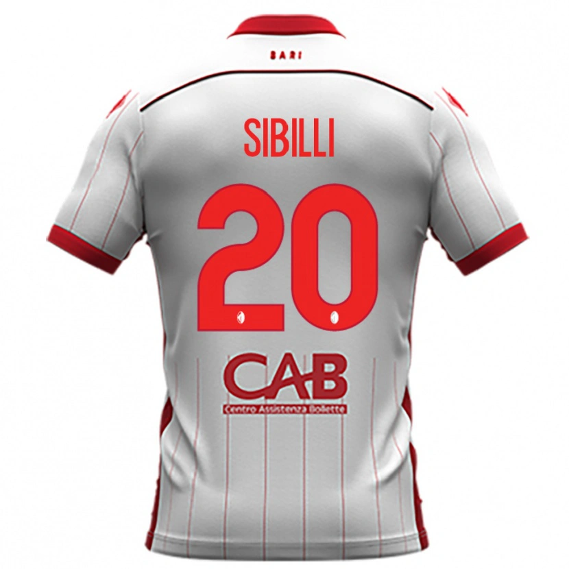 Danxen Niño Camiseta Giuseppe Sibilli #20 Blanco Rojo 1ª Equipación 2025/26 La Camisa México