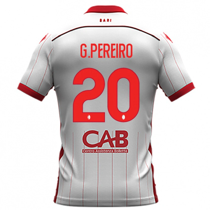 Danxen Niño Camiseta Gastón Pereiro #20 Blanco Rojo 1ª Equipación 2025/26 La Camisa México