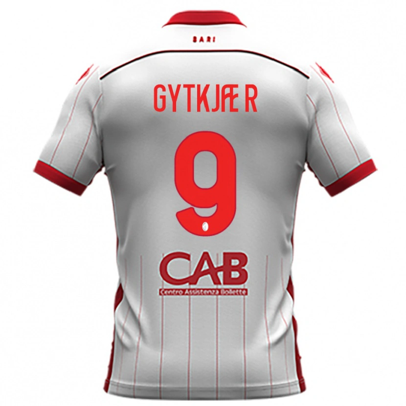 Danxen Niño Camiseta Christian Gytkjær #9 Blanco Rojo 1ª Equipación 2025/26 La Camisa México