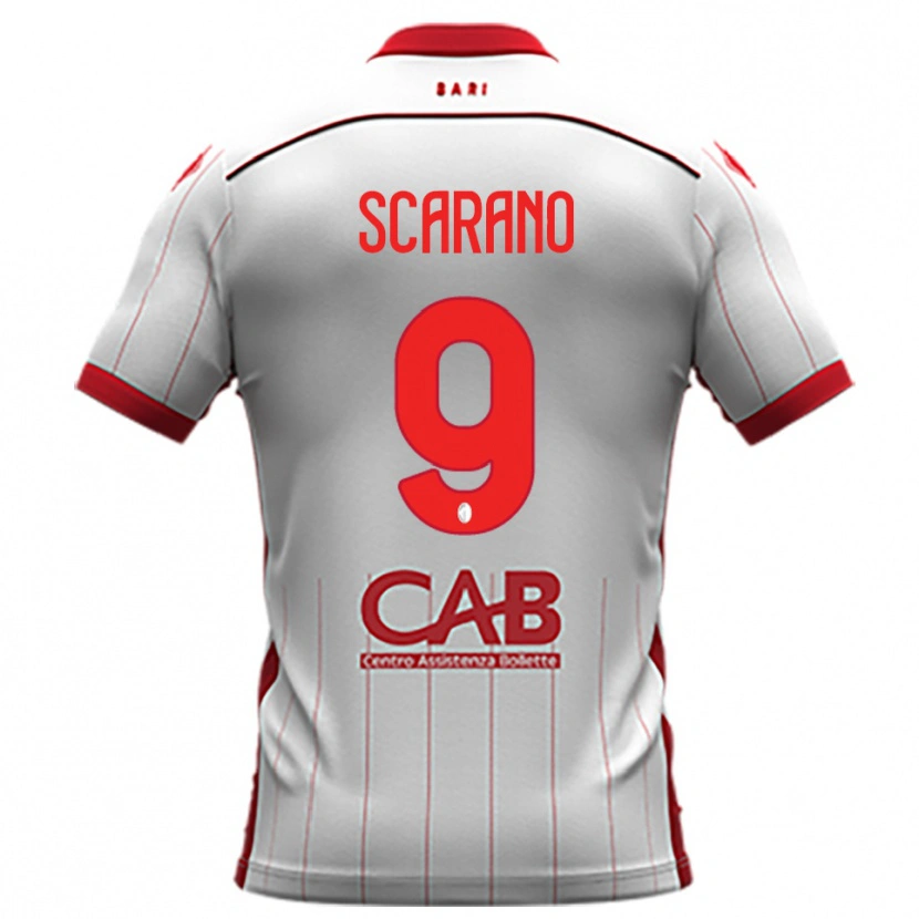 Danxen Niño Camiseta Giuseppe Scarano #9 Blanco Rojo 1ª Equipación 2025/26 La Camisa México