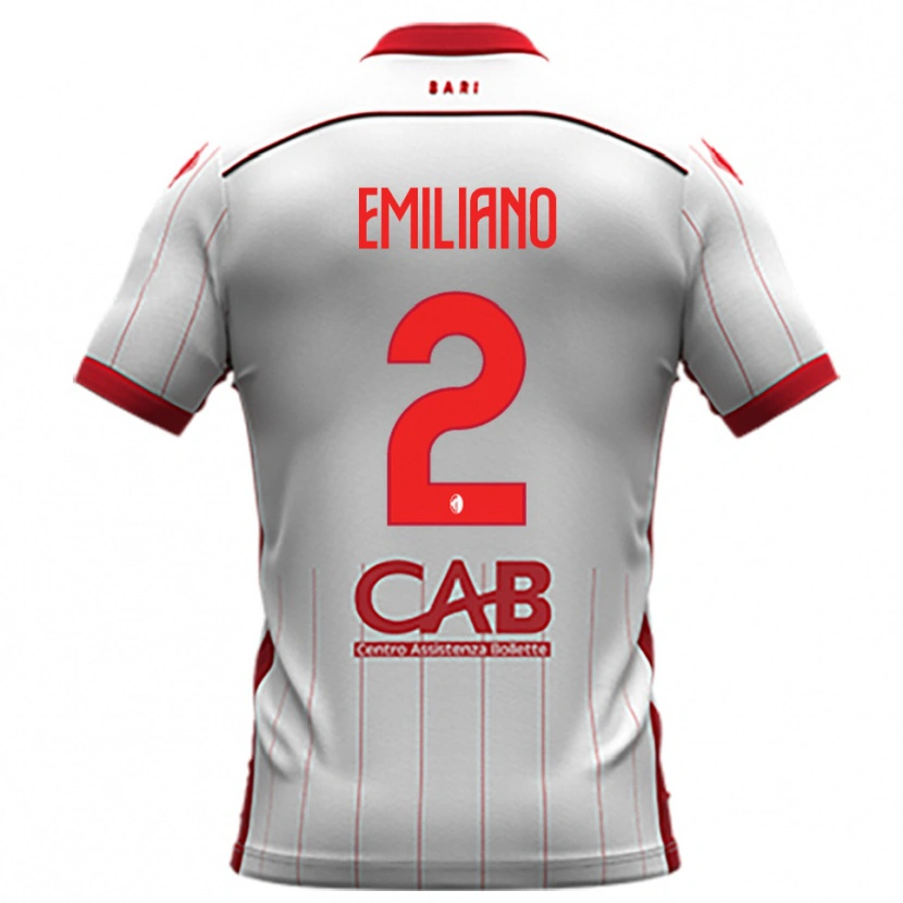 Danxen Niño Camiseta Gianmarco Emiliano #2 Blanco Rojo 1ª Equipación 2025/26 La Camisa México