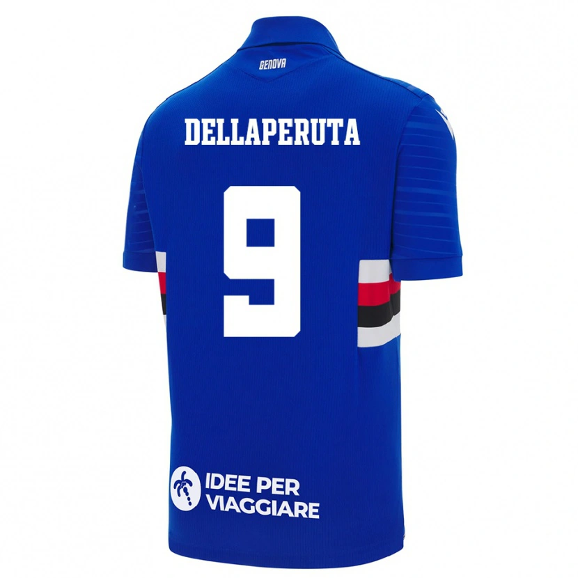 Danxen Niño Camiseta Tori Dellaperuta #9 Azul Blanco 1ª Equipación 2025/26 La Camisa México