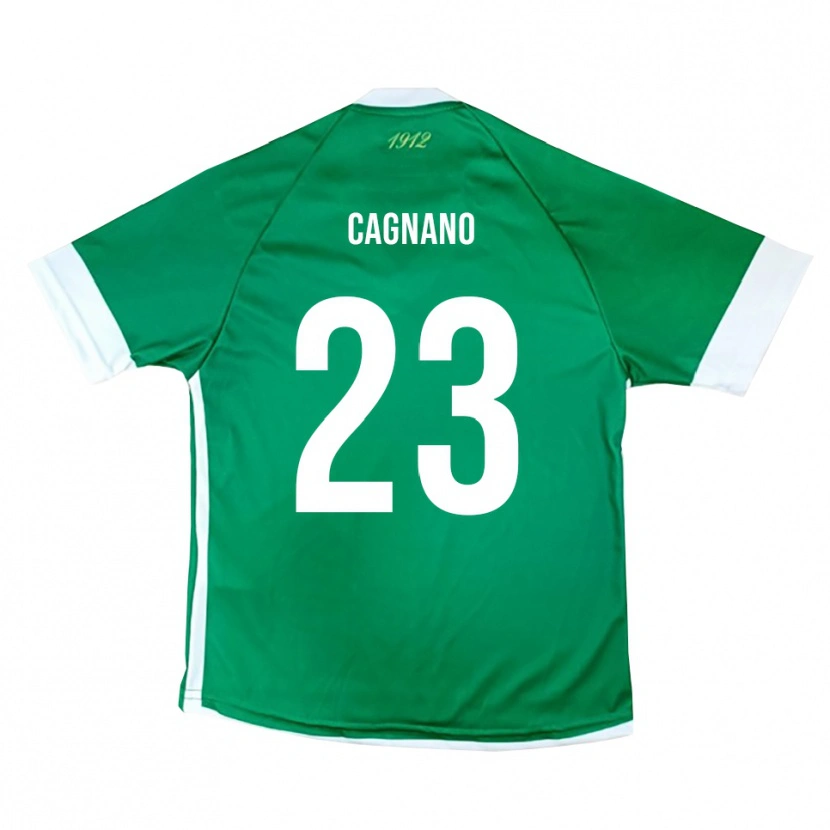 Danxen Niño Camiseta Andrea Cagnano #23 Verde Blanco 1ª Equipación 2025/26 La Camisa México