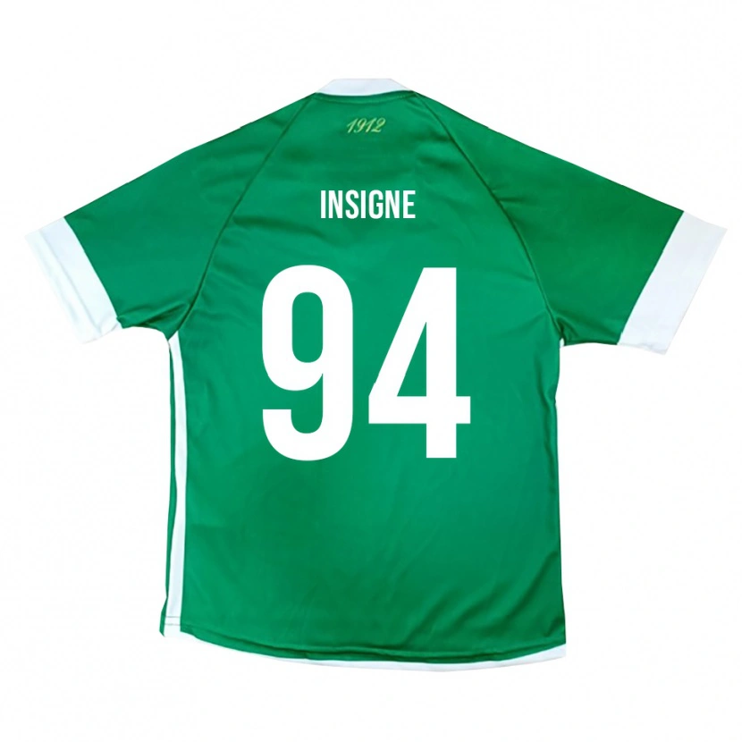Danxen Niño Camiseta Roberto Insigne #94 Verde Blanco 1ª Equipación 2025/26 La Camisa México