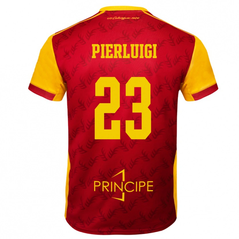 Danxen Niño Camiseta Federico Pierluigi #23 Amarillo Rojo 1ª Equipación 2025/26 La Camisa México