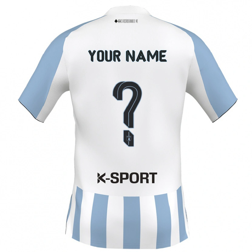 Danxen Niño Camiseta Su Nombre #0 Blanco Azul Cielo 1ª Equipación 2025/26 La Camisa México