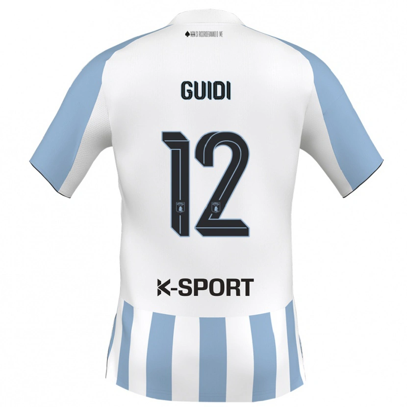 Danxen Niño Camiseta Sasha Guidi #12 Blanco Azul Cielo 1ª Equipación 2025/26 La Camisa México