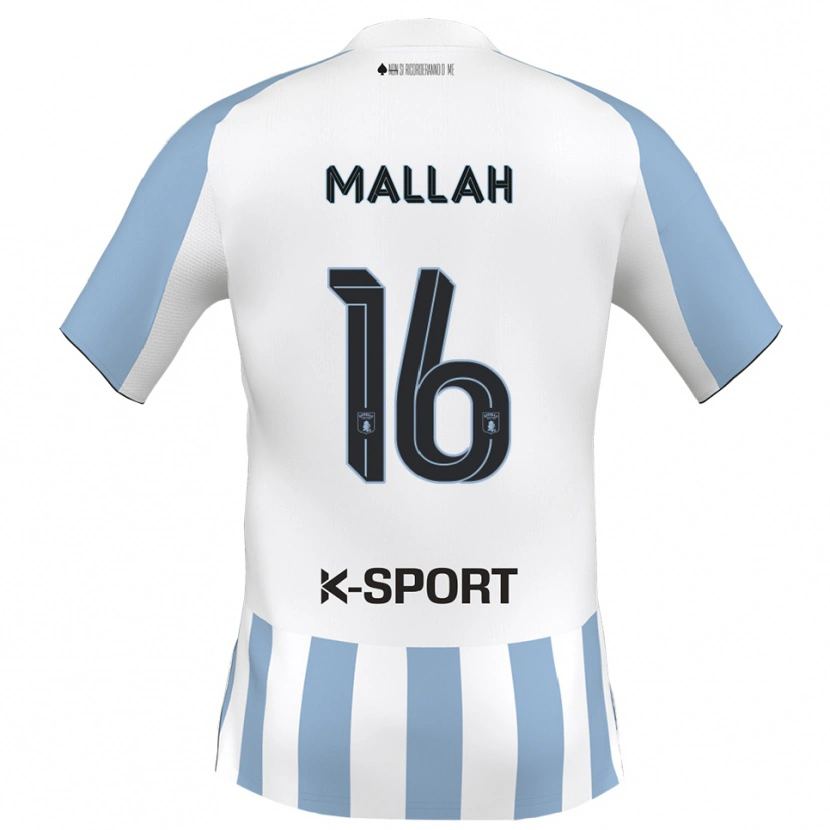 Danxen Niño Camiseta Rachid Mallah #16 Blanco Azul Cielo 1ª Equipación 2025/26 La Camisa México