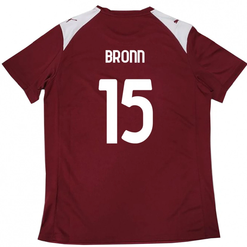 Danxen Niño Camiseta Dylan Bronn #15 Borgoña Blanco 1ª Equipación 2025/26 La Camisa México