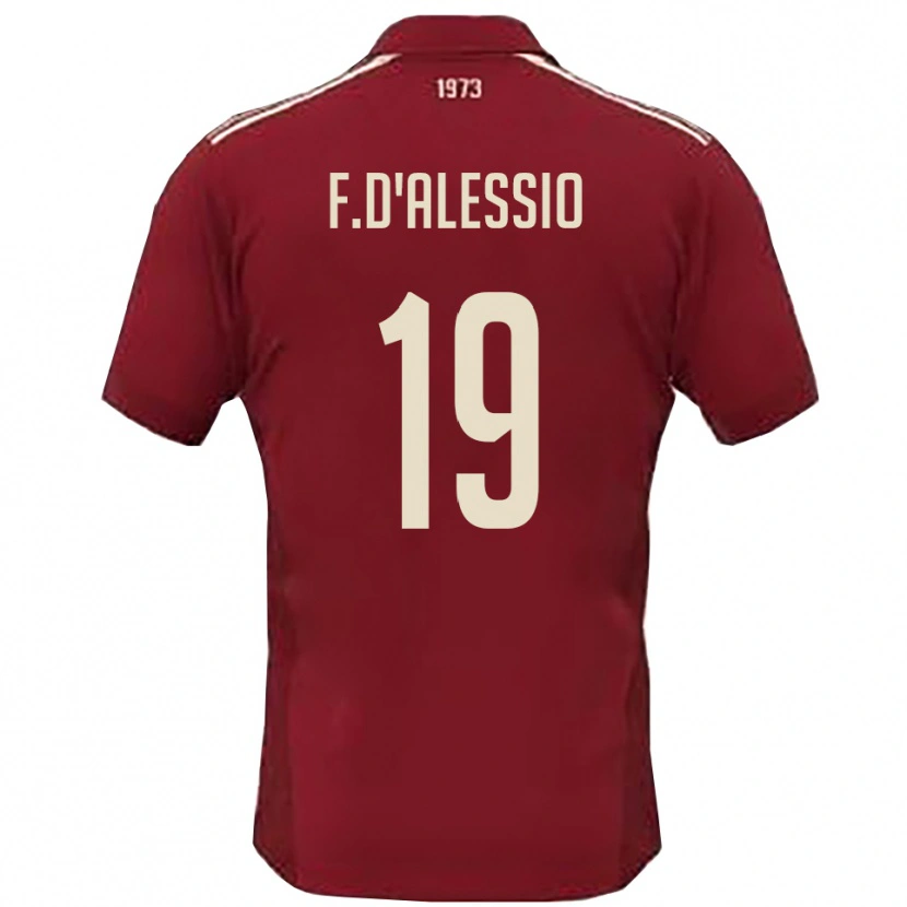 Danxen Niño Camiseta Francesco D&#39;alessio #19 Borgoña Blanco 1ª Equipación 2025/26 La Camisa México