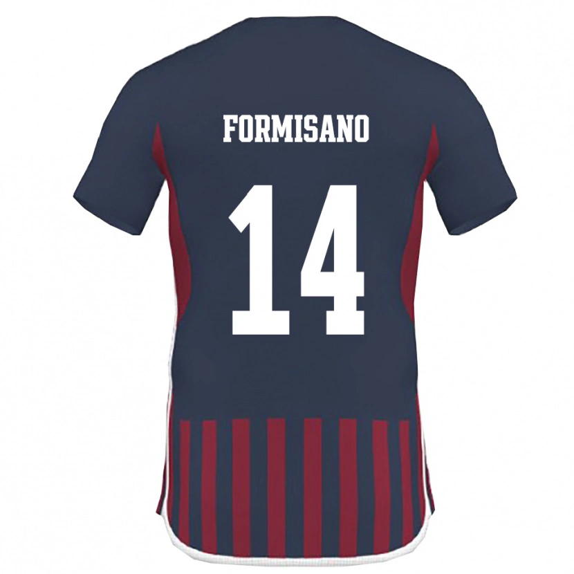Danxen Niño Camiseta Cristiano Formisano #14 Marino Rojo 1ª Equipación 2025/26 La Camisa México