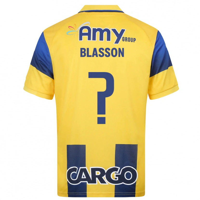 Danxen Niño Camiseta Ariel Blasson #0 Amarillo Marino 1ª Equipación 2025/26 La Camisa México