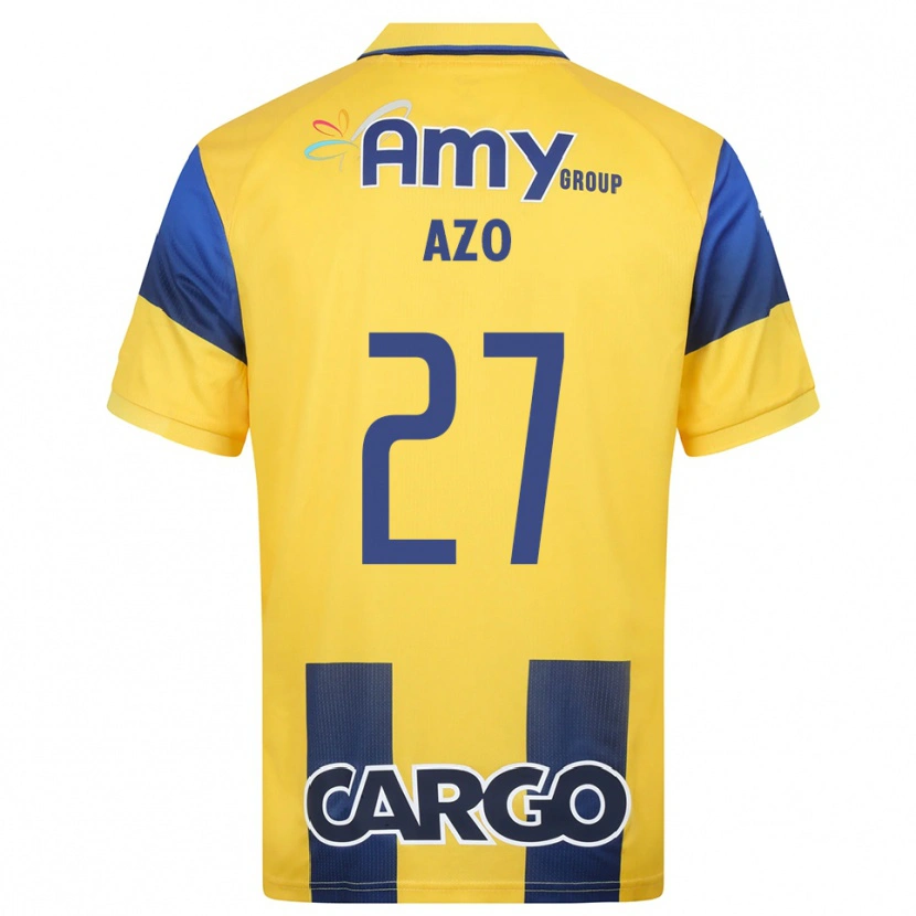 Danxen Niño Camiseta Ori Azo #27 Amarillo Marino 1ª Equipación 2025/26 La Camisa México