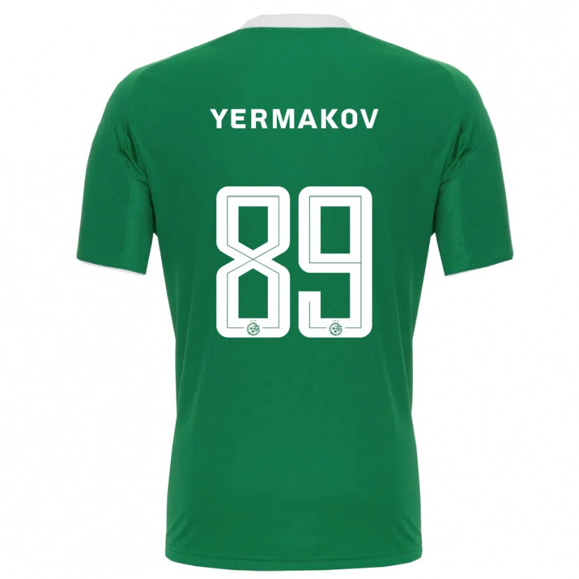 Danxen Niño Camiseta Georgiy Yermakov #89 Verde Blanco 1ª Equipación 2025/26 La Camisa México