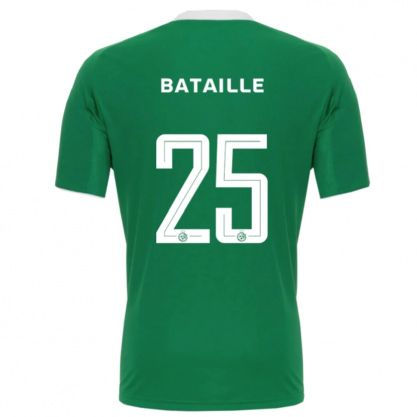Danxen Niño Camiseta Jelle Bataille #25 Verde Blanco 1ª Equipación 2025/26 La Camisa México
