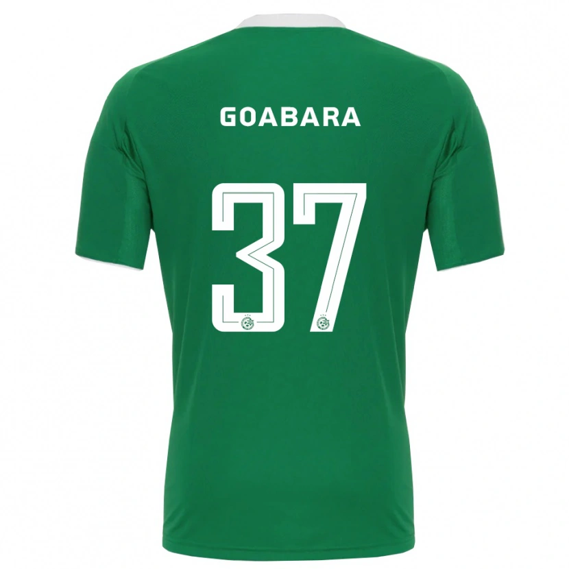 Danxen Niño Camiseta Ibrahim Goabara #37 Verde Blanco 1ª Equipación 2025/26 La Camisa México