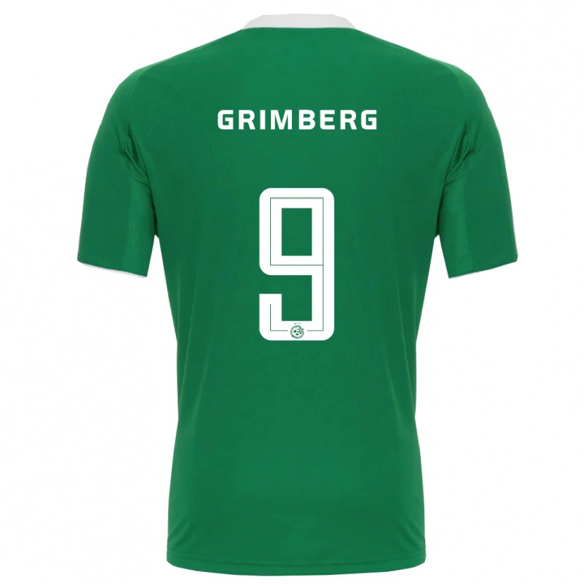 Danxen Niño Camiseta Adam Grimberg #9 Verde Blanco 1ª Equipación 2025/26 La Camisa México