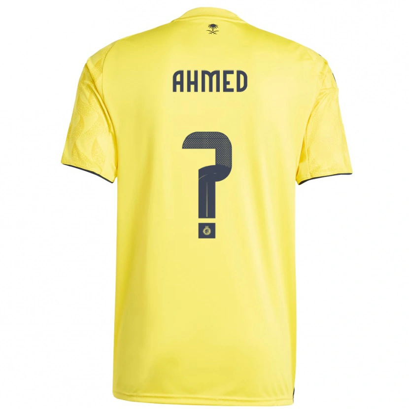 Danxen Niño Camiseta Al Anood Ahmed #0 Amarillo Negro 1ª Equipación 2025/26 La Camisa México