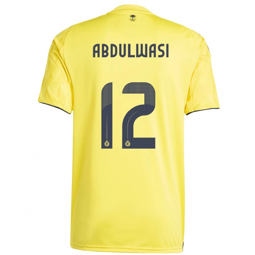 Danxen Niño Camiseta Dalal Abdulwasi #12 Amarillo Negro 1ª Equipación 2025/26 La Camisa México