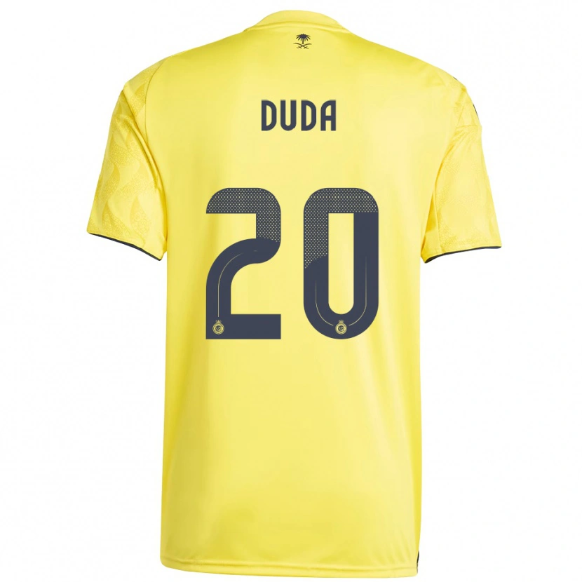 Danxen Niño Camiseta Duda Francelino #20 Amarillo Negro 1ª Equipación 2025/26 La Camisa México