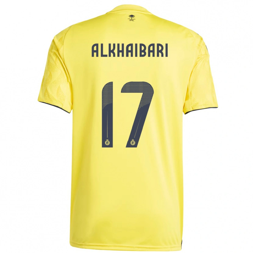 Danxen Niño Camiseta Abdullah Al-Khaibari #17 Amarillo Negro 1ª Equipación 2025/26 La Camisa México