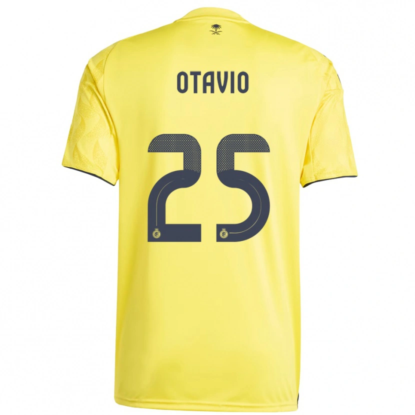 Danxen Niño Camiseta Otávio #25 Amarillo Negro 1ª Equipación 2025/26 La Camisa México