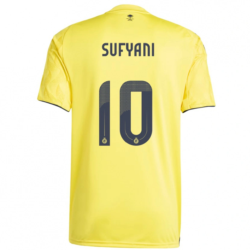 Danxen Niño Camiseta Abdulrahman Sufyani #10 Amarillo Negro 1ª Equipación 2025/26 La Camisa México